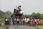 mrauk oo broken down bus, may people wait on road